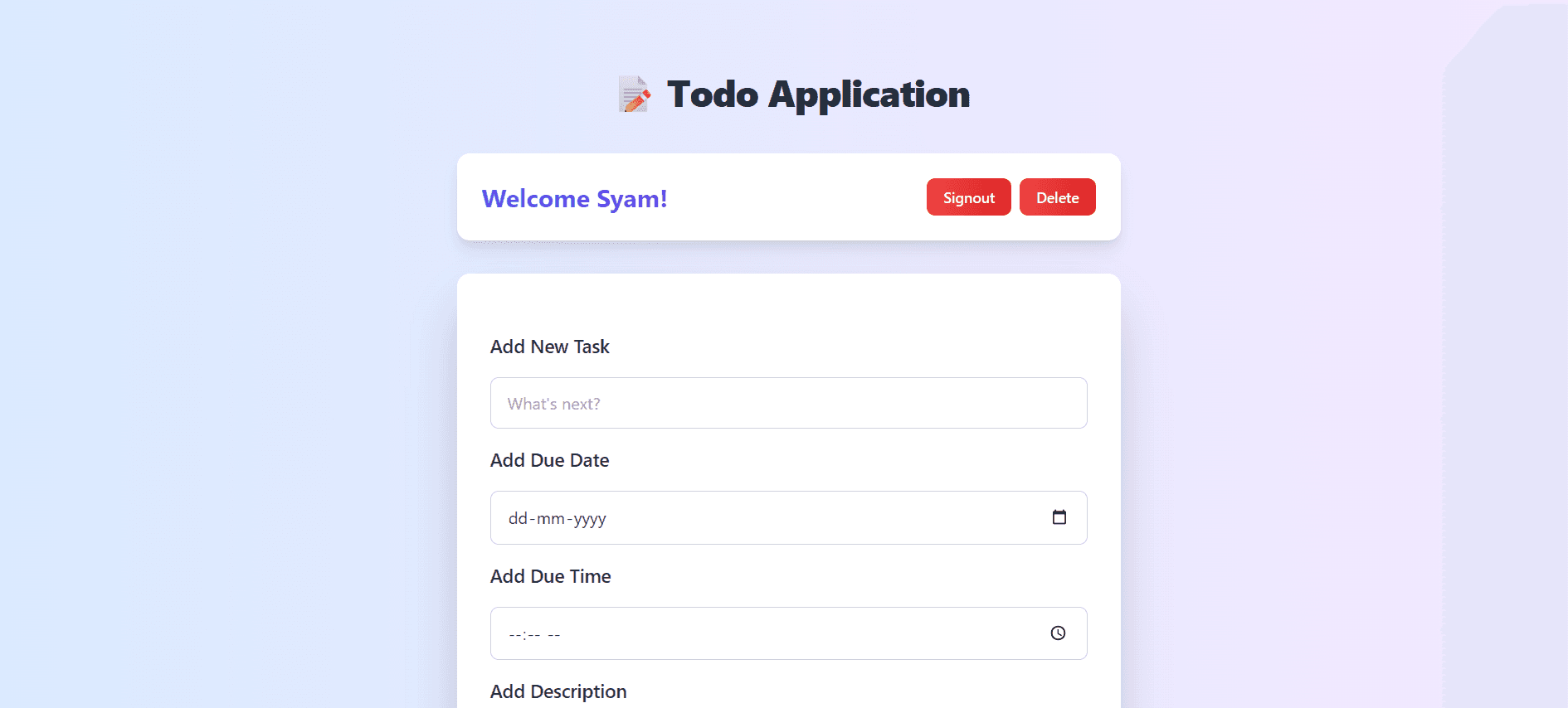 To-Do List Application